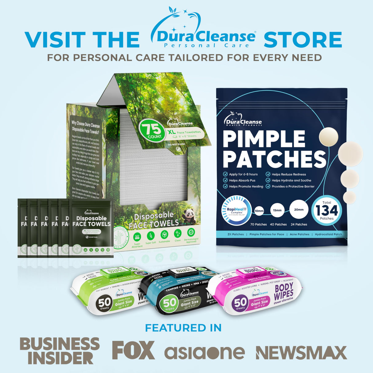 XL Body Wipes for Adults Bathing No Rinse - 50 Ct. + 4 Travel Shower Wipes - 9"x12" Thick Cleansing Bath Wash Sheets for Elderly Incontinence, Men & Women - Camping Essentials Disposable Washcloths