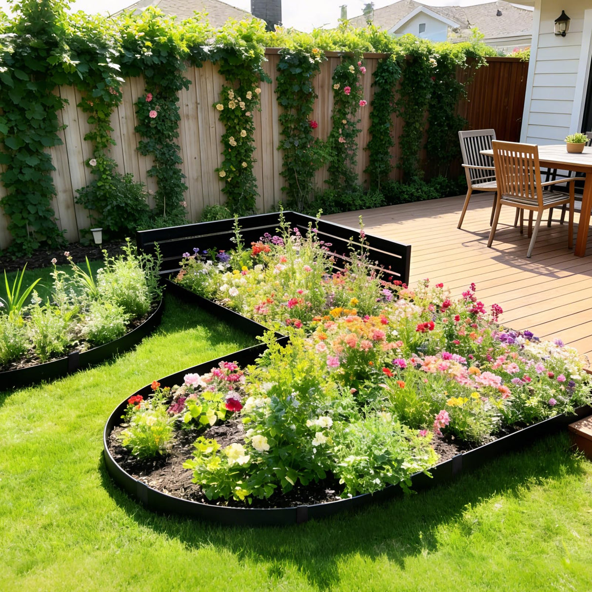 Steel Landscape Edging 4.5 Inch Metal Landscape Edging 33Ft Total 10-Pack