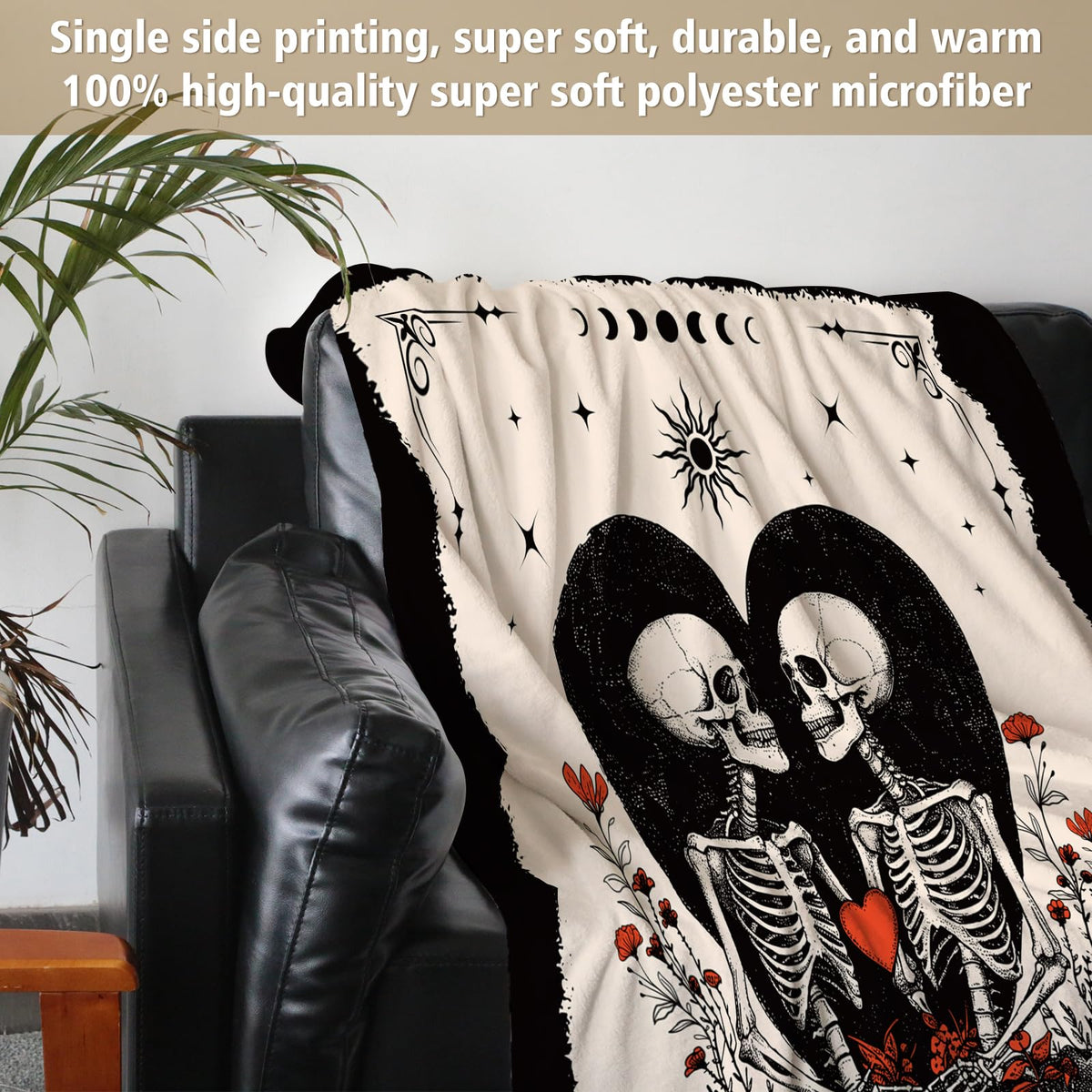 Gifts for Him Her, Anniversary Halloween Blanket for Women Men 60"X50"