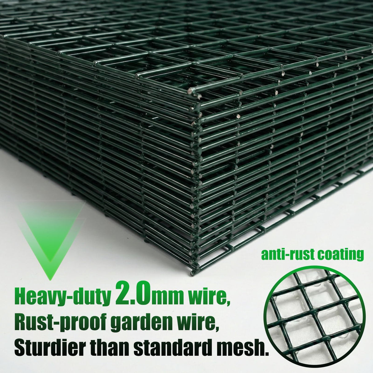 FTLKIBMD 8 Pack Extra Tall Plant Protectors from Animals, 12"x24" Wire Garden Cages for Large Plants Shrubs, 2mm Heavy Duty Metal Mesh Guard for Deer Rabbits, Reusable Garden Protection with Stakes