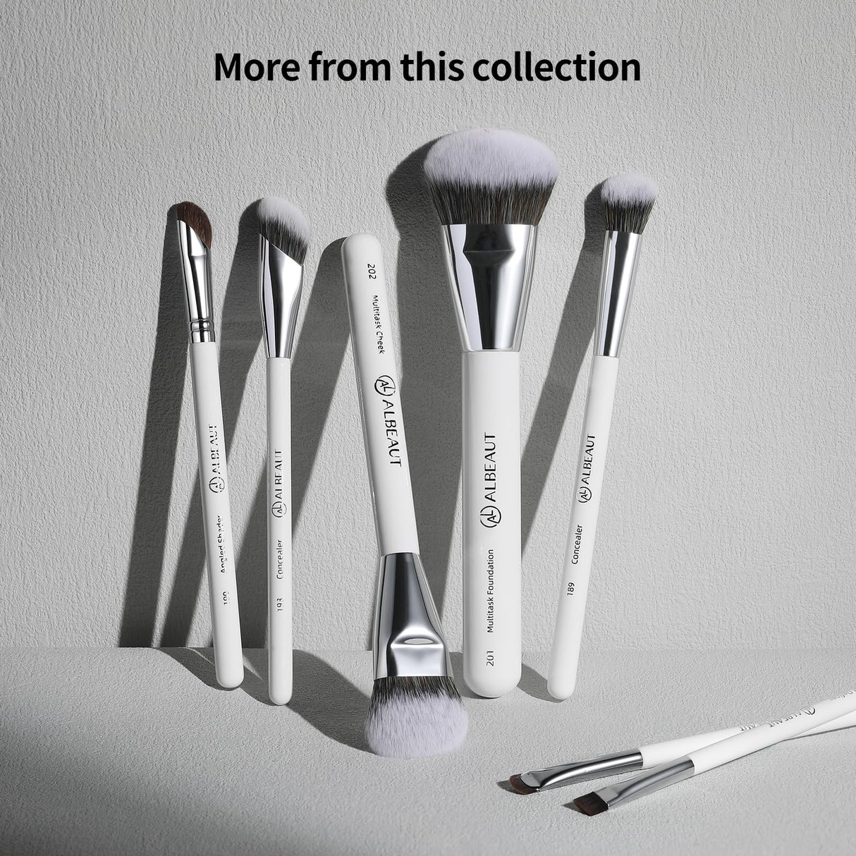 Albeaut Concealer Makeup Brushes 2 PCS Angled Brushes for Liquid, Cream, Stick Concealer Foundation Nose Contour Eyeshadow Blending(193-2pcs)