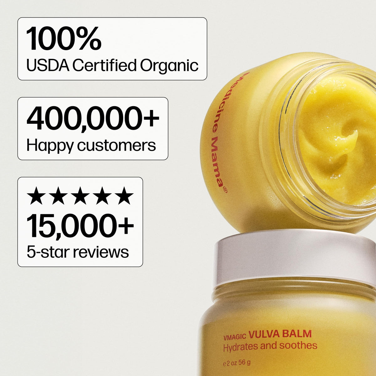 VMAGIC by Medicine Mama Organic Vulva Balm Vaginal Moisturizer – 2 oz