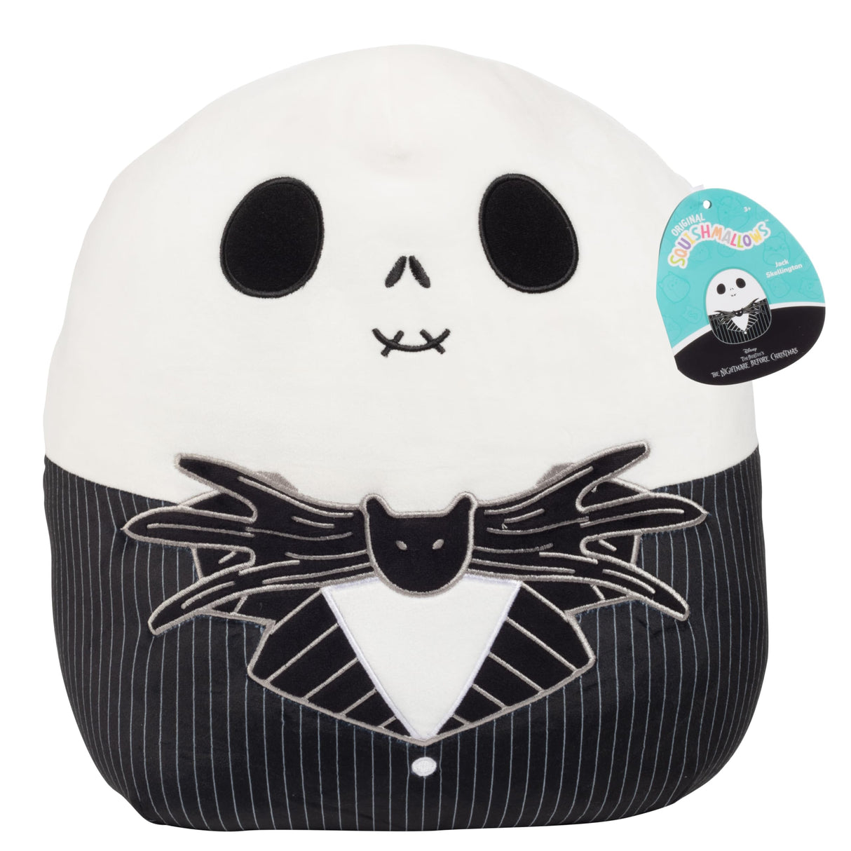 Squishmallows Original 14" Large Jack Skellington - Nightmare Before Christmas - Official Jazwares Holiday Pillow Plush - Collectible Soft & Squishy Stuffed Animal Toy - Gift for Kids, Girls & Boys