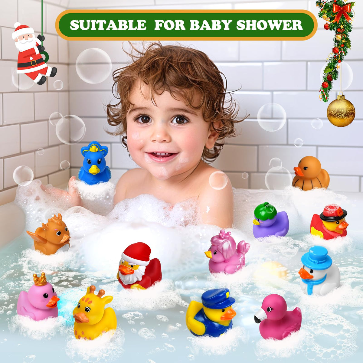 Advent Calendar 2026 Rubber Duck Advent Calendar 24 Days of Christmas Countdown Toys for Kids Boys and Girls Christmas Party Favors Gifts