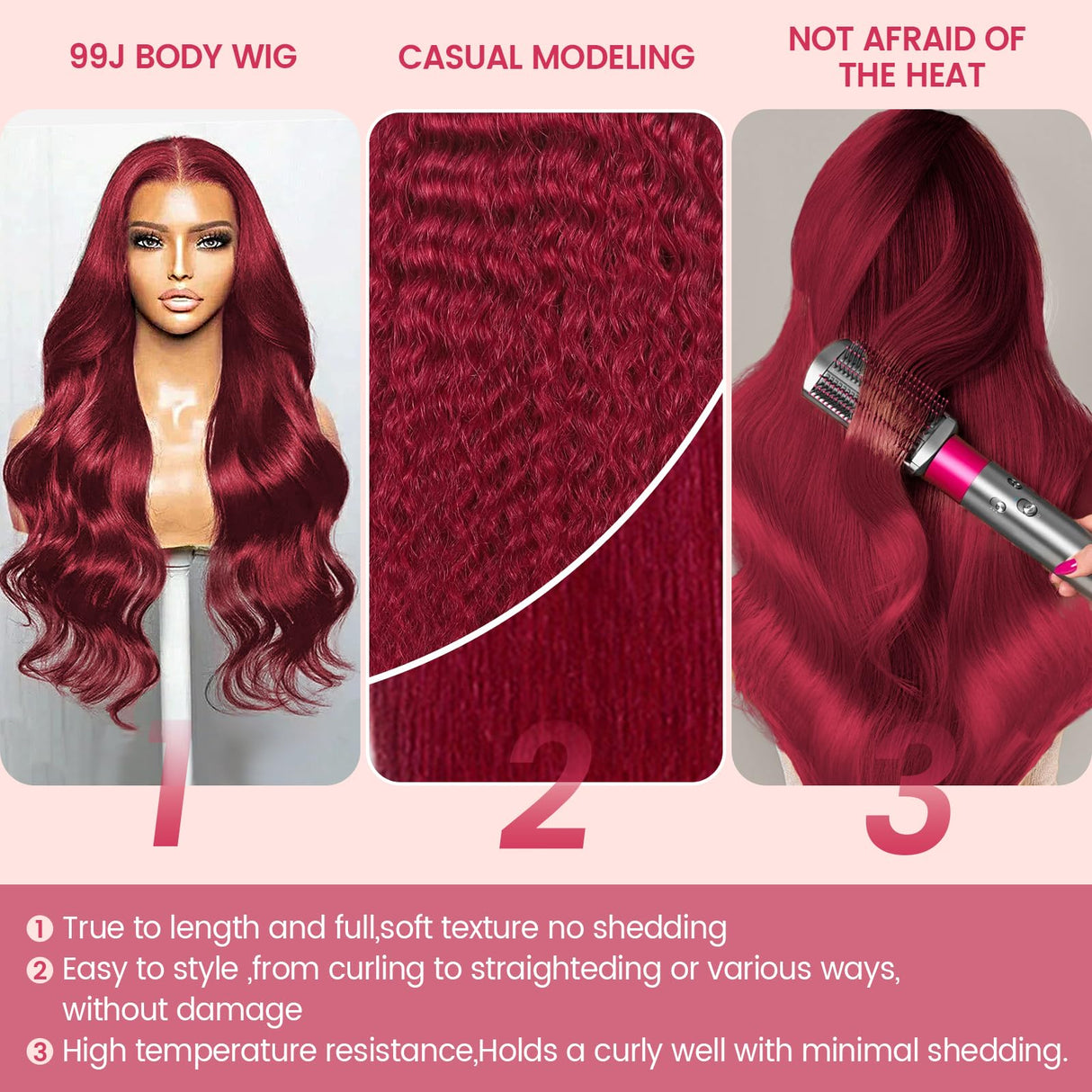 30 Inch 99J Burgundy Lace Front Wigs Human Hair 13x6 Body Wave Lace Front Wigs Human Hair Pre Plucked 200 Density Glueless HD Transparent Full Lace Frontal Wigs Human Hair Red Wigs With Baby Hair