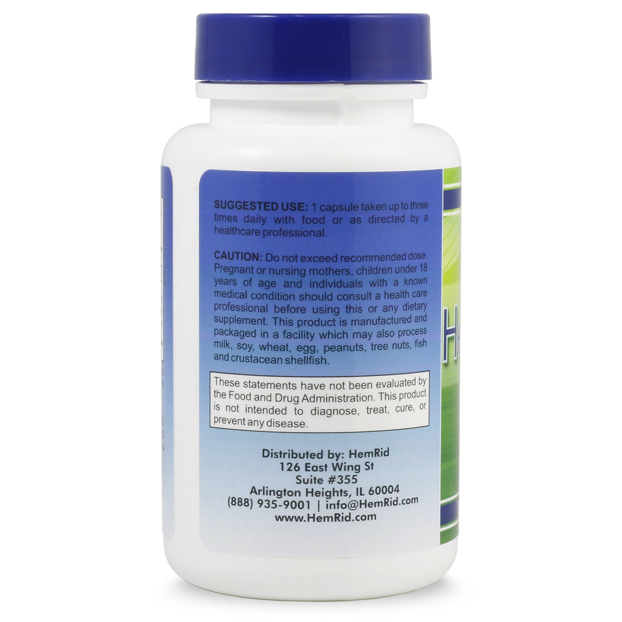 HemRid Plus Advanced Herbal Comfort Formula - 45 Veggie Capsules for Enhanced Comfort & Wellness, Featuring Horse Chestnut, Witch Hazel & More - Proudly Made in The USA