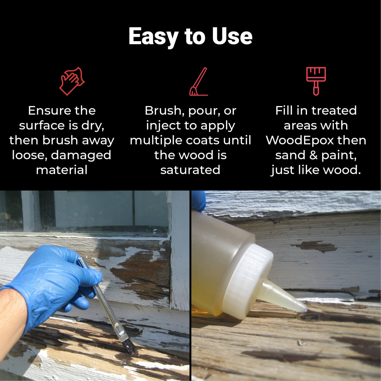 Abatron Wood Restoration Kit, 24 Ounce