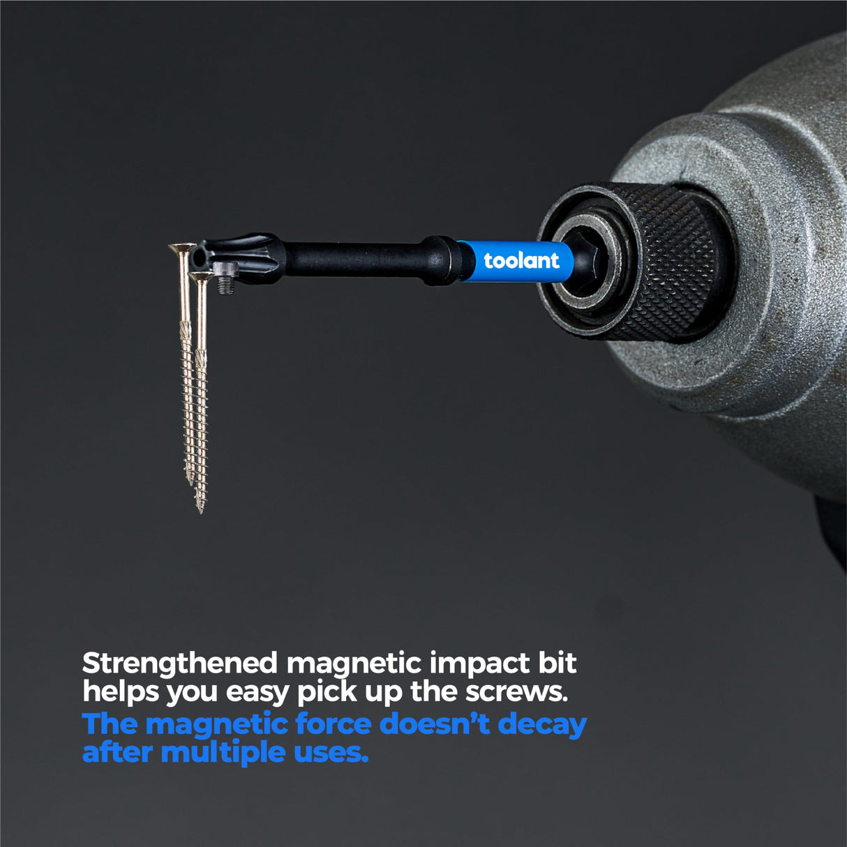 toolant Impact Torx Bit Set 10pcs (TT25), 1/4 Hex-Shank S2 Steel Security Torx Bit Set, Tamper Proof Star Bit Set with CNC Machined Tips, 6" Long with Magnetic Impact Bit Holder and Storage Box
