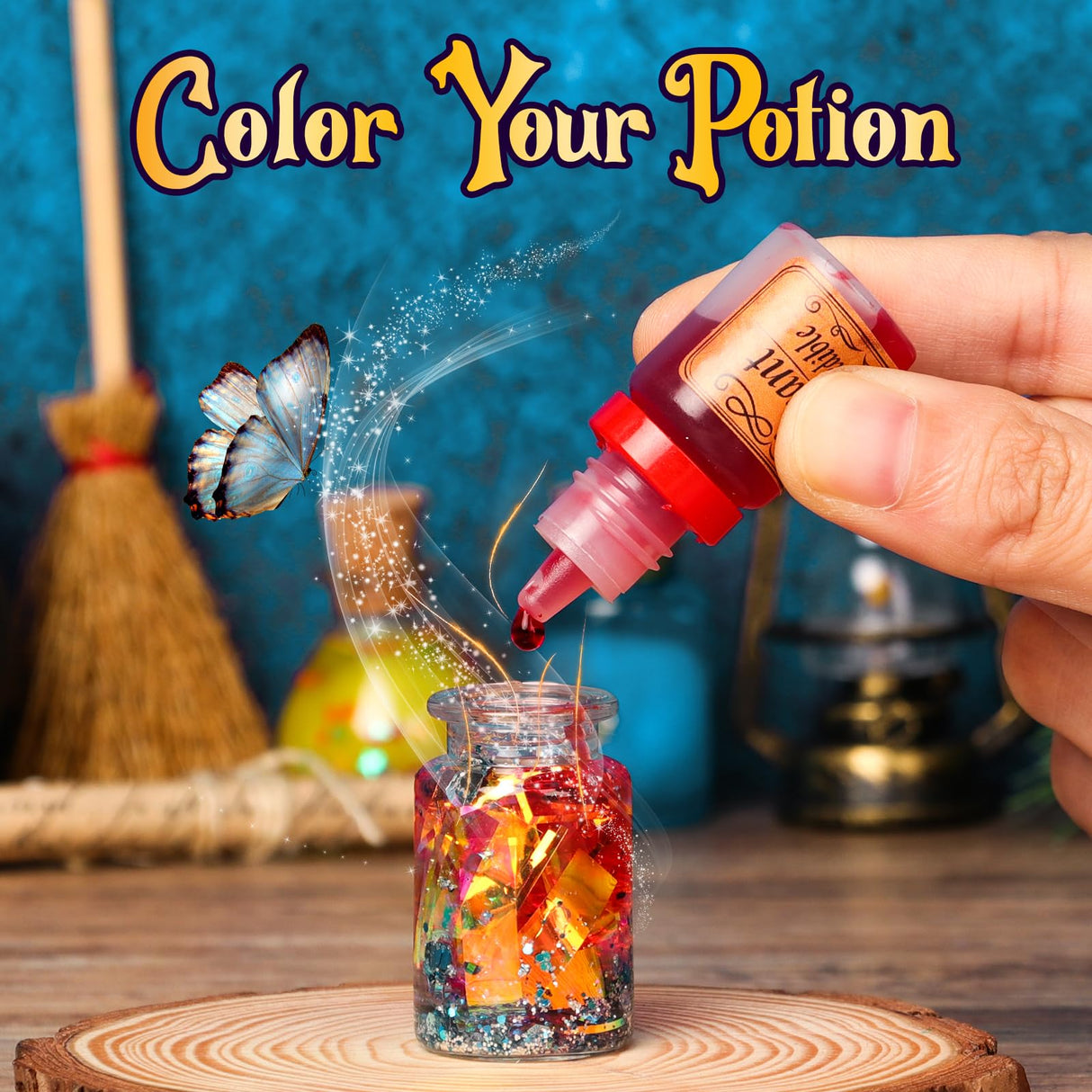 UOMTFAI Mystery Potion Craft Kit for Kids, Mix 20 Magic Wizard Potion, Creative Christmas Decorations Birthday Gifts Toys for Boys and Girls Age 6 7 8 9 10+