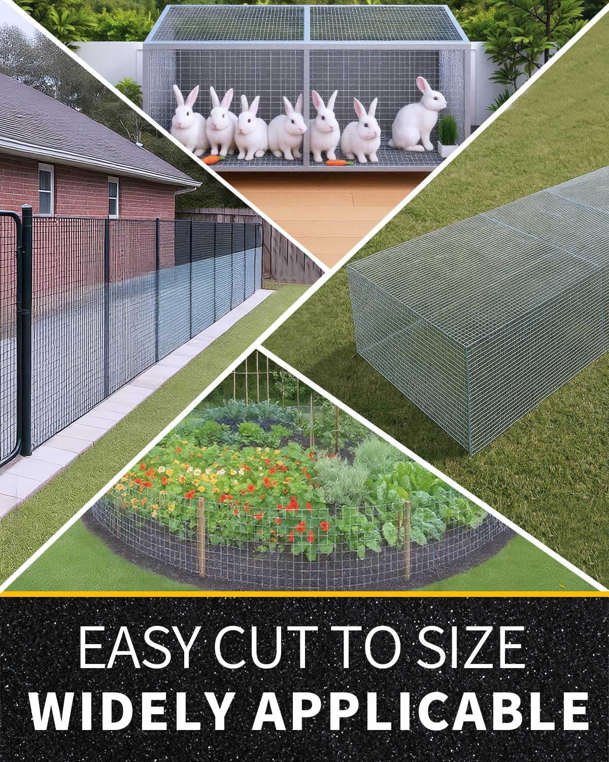 Trenk Hardware Cloth 1/2 inch Mesh 60x100 19-Gauge, Chicken Wire Fencing, Galvanized Wire Mesh Roll, Rat Wire, Gopher Wire, Welded Wire Fencing, Wire Cloth, Tree Fence
