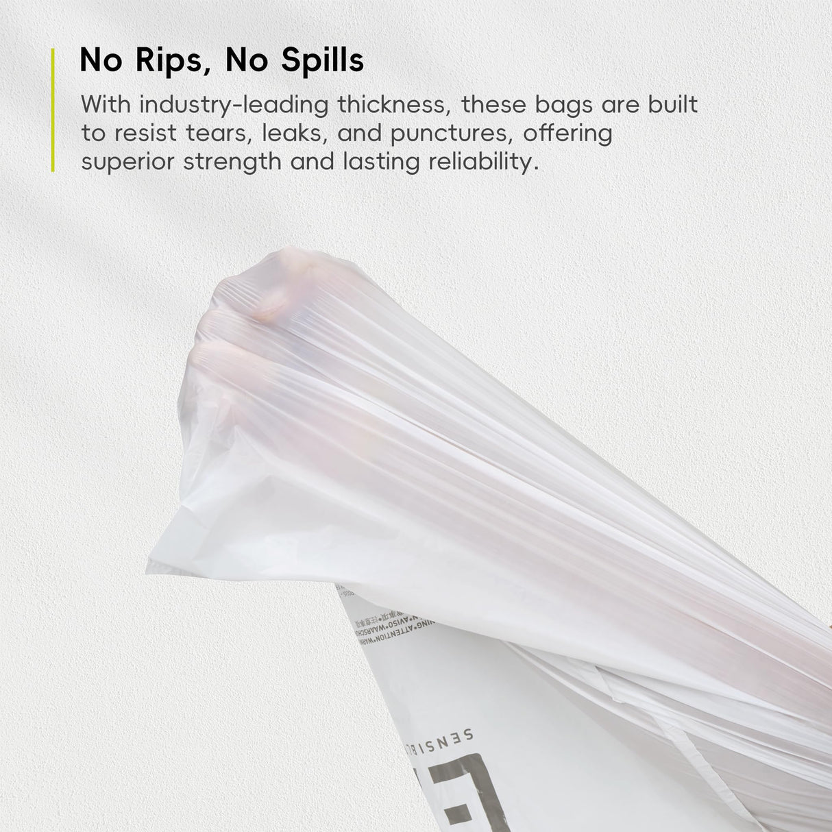 EKO 21 Gallon / 80 Liter Drawstring Trash Bags, Extra-Strong Garbage Bags, Fresh Floral Scent with Continuous Odor Control, 60 Count Easy-Dispense Roll for Kitchen and Household Use, Code G, White