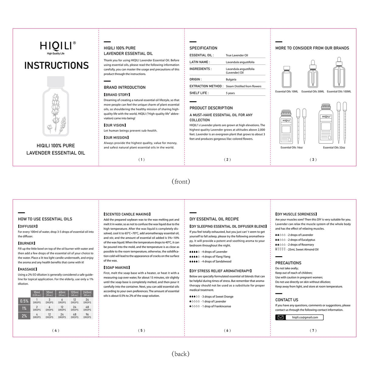 HIQILI 16 Ounces Lavender Essential Oil Pure, 100% Natural for Aromatherapy Diffuser, Skin Care, Hair, Includes Premium Glass Dropper-16 Fl Oz