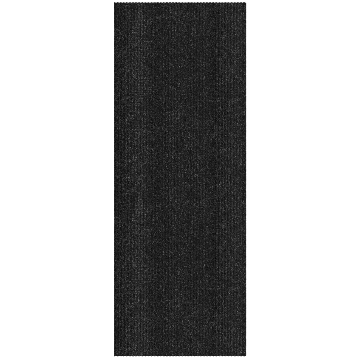 Ottomanson Hallway Runner Rug 2' x 6' Durable Non-Slip Mat with Scraper Pile for Indoor & Outdoor Use - Ideal for Kitchen, Entryway, Patio & Garage - High-Traffic Carpet, Black