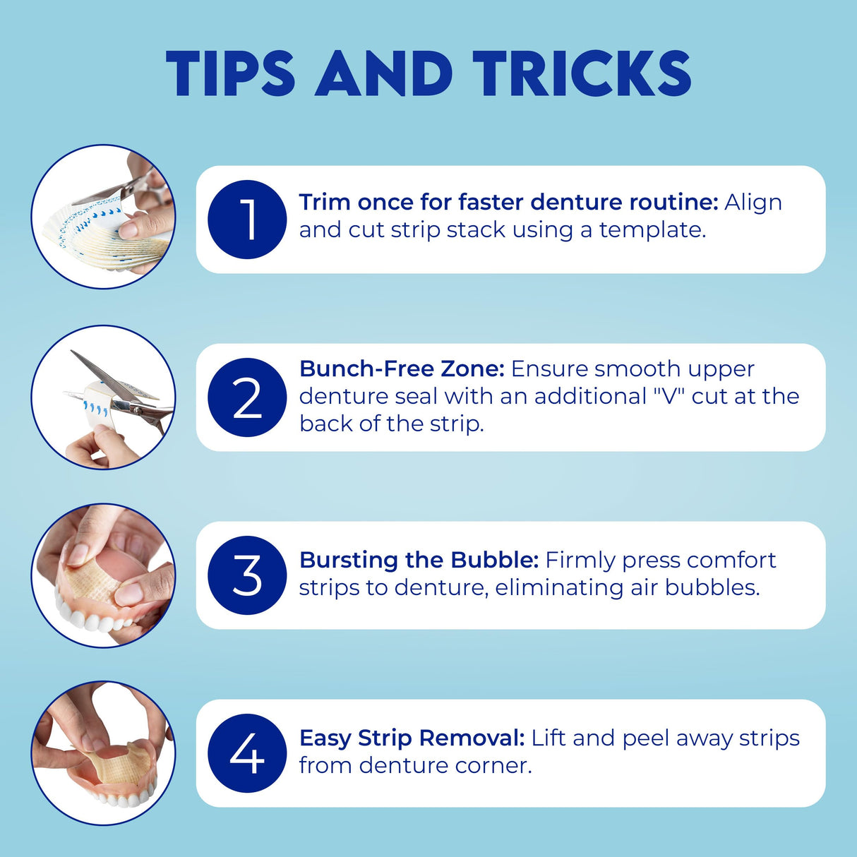 Secure - Denture Adhesive Strips - 15 Pcs