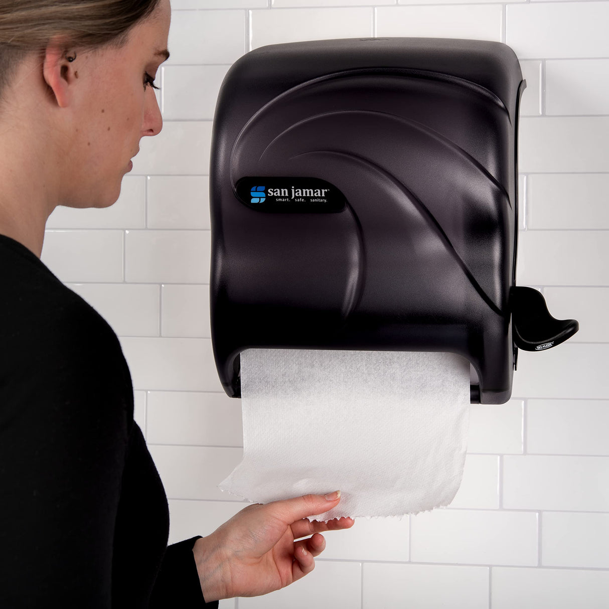 SJMT990TBK - Element Lever Roll Towel Dispenser