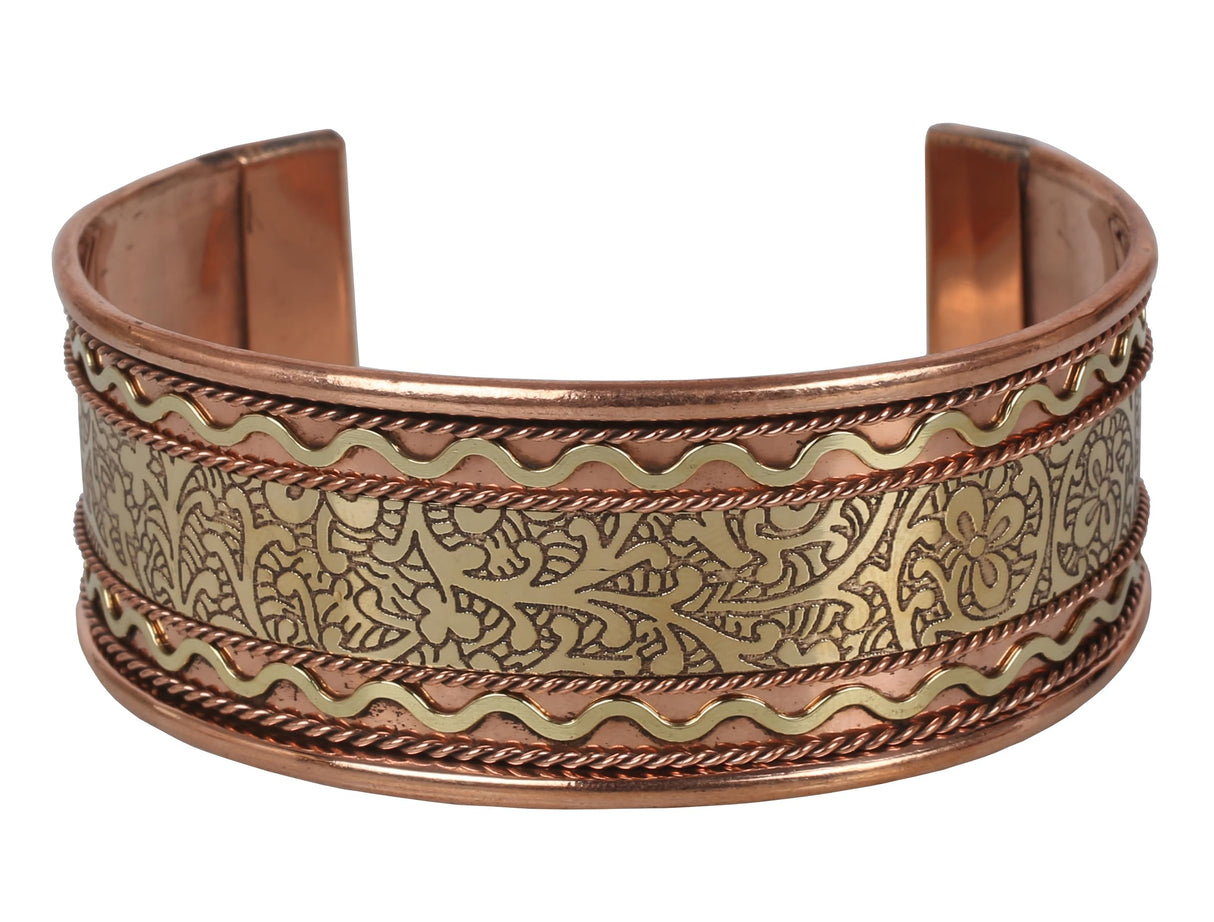 Touchstone 100% Pure Copper Cuff Bracelet, Celtic, for Women & Men