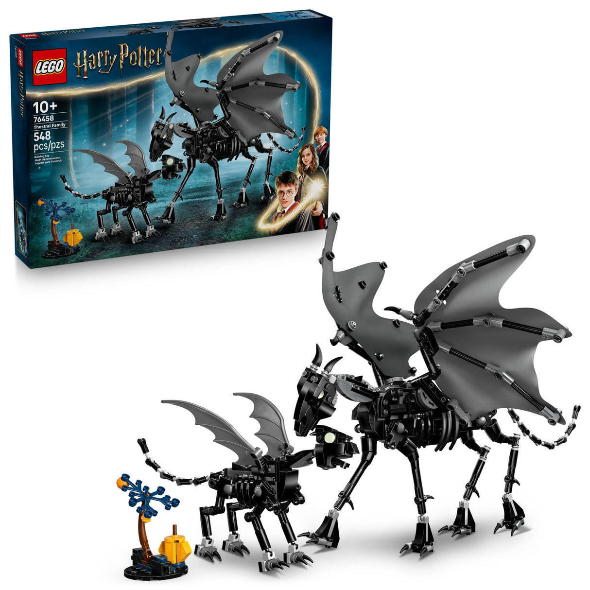 LEGO Harry Potter Thestral Family Building Toy - Pretend Play for Kids, Boys and Girls, Ages 10+ - Collectible Harry Potter Poseable Action Figures - Gift Idea for Christmas - 76458