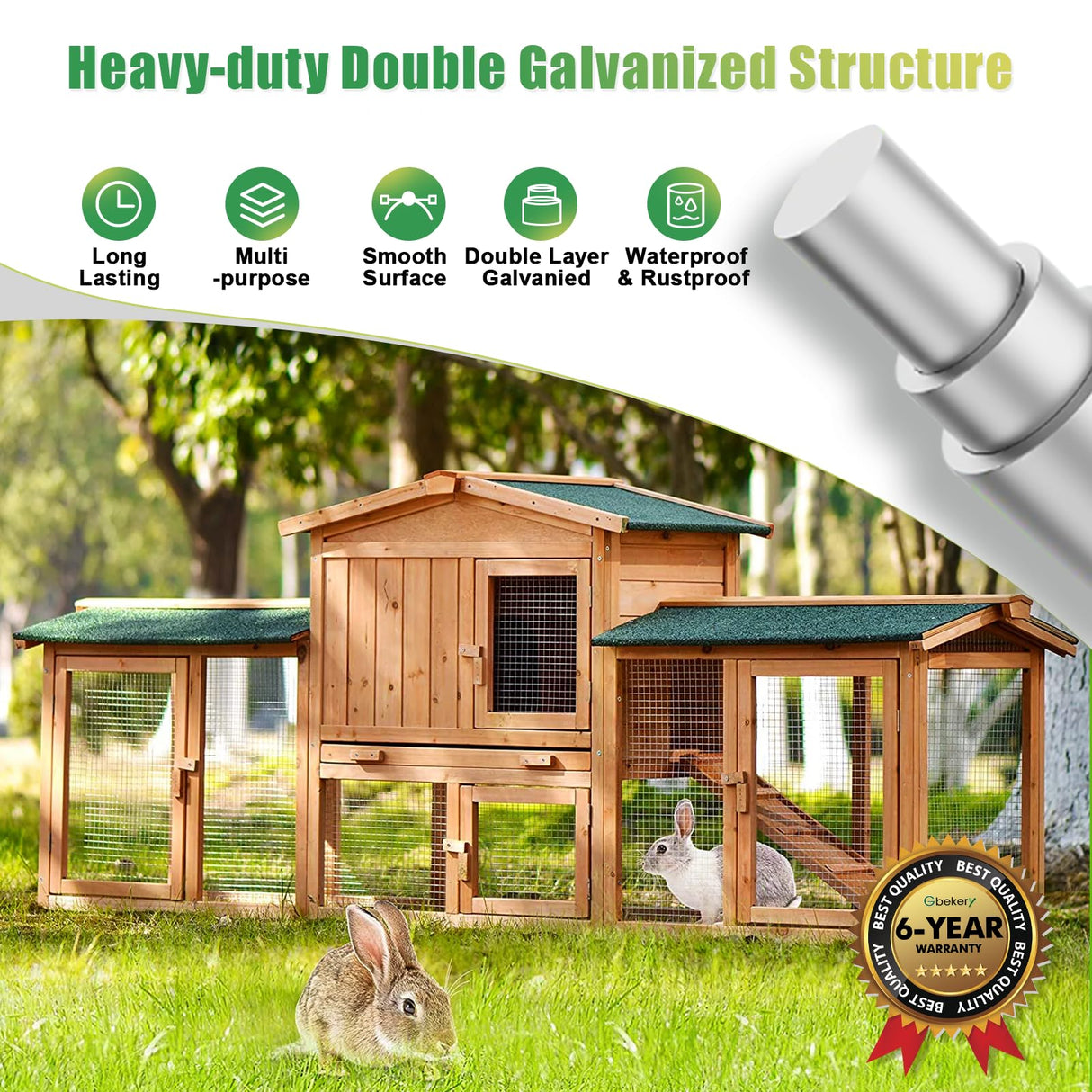 Gbekery Hardware Cloth 1/2 inch 16in x 25ft 19 Gauge, Hot-dip Galvanized After Welding Chicken Wire Mesh Roll Garden Plant Welded Metal Wire Fencing Roll, Rabbit Cages Snake Fence