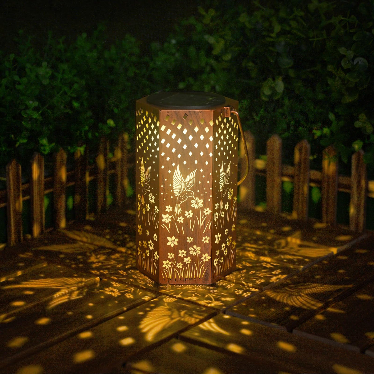 Gifts for Women Men Mom Hummingbird Solar Lights Outdoor - Christmas Decorations, Mothers Day Gifts, Solar Lanterns Outdoor Waterproof Garden Decor for Outside, Patio, Yard