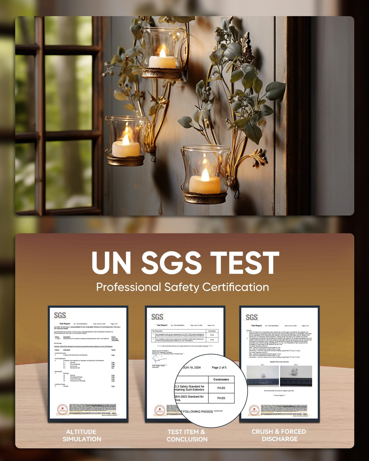 merrynights LED Candles, Tea Lights Candles Battery Operated Bulk, 50-Pack Long-Lasting 200 Hours Flameless Tealight Candles, Realistic Tea Lights for Christmas Halloween Wedding, 1.5'' D X 1.25'' H