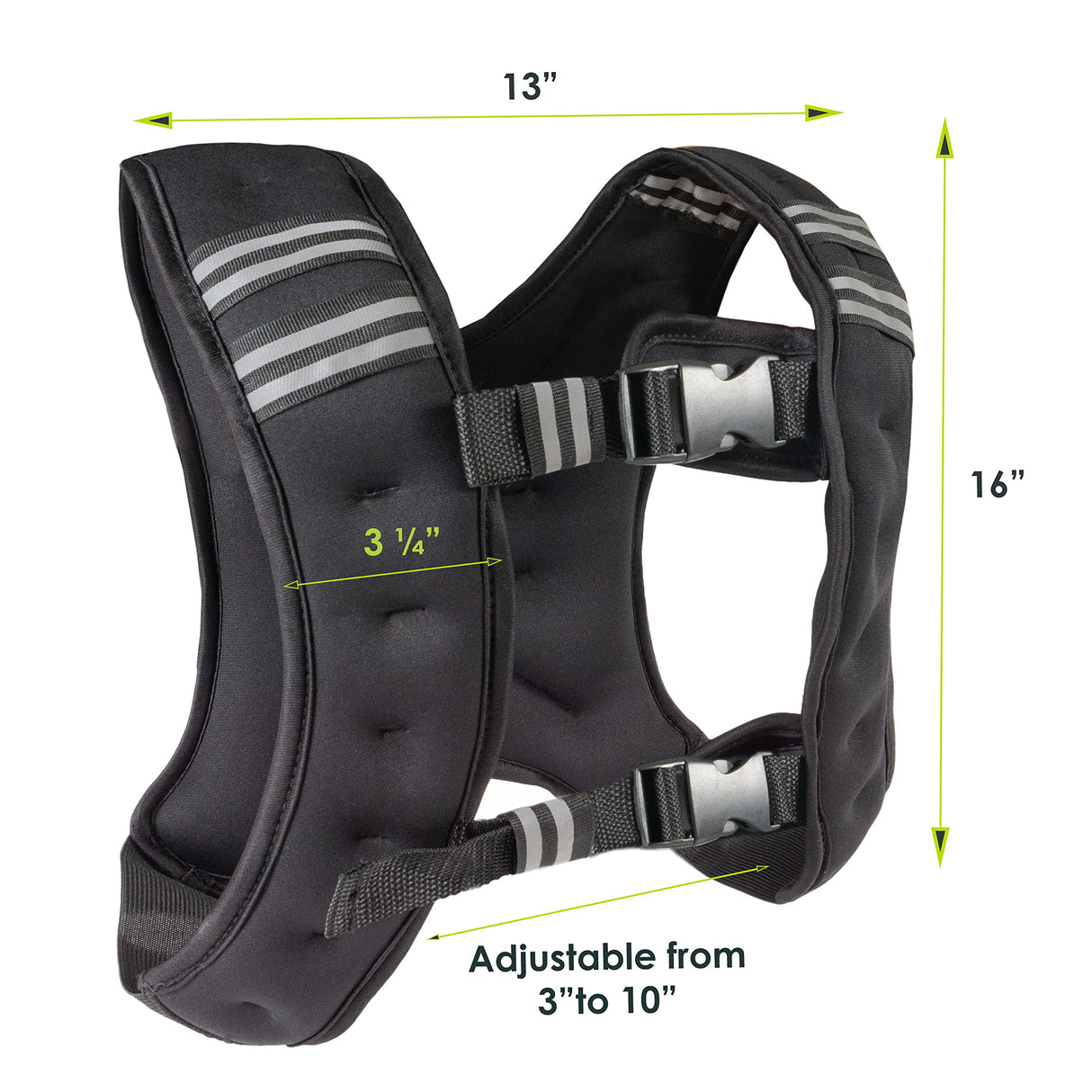 ProsourceFit Exercise Weighted Training Vest - 10lb, Black