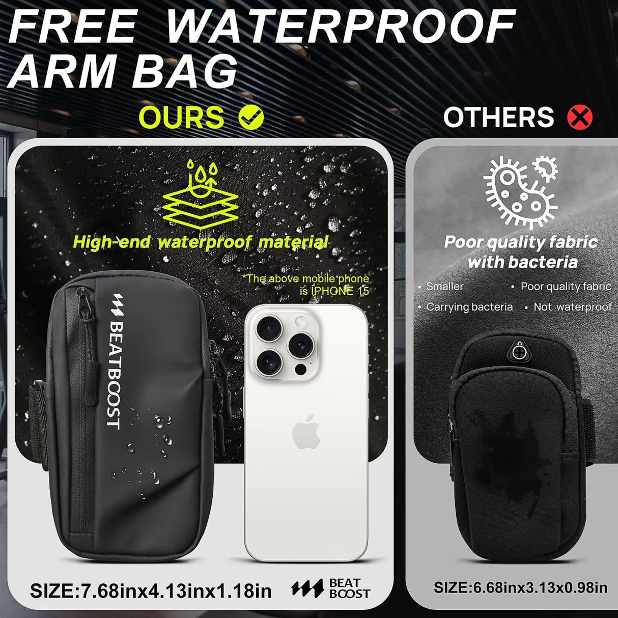 BeatBoost Adjustable Weighted Vest Set 20 lb with Wrist and Ankle Weights for Men Women Weight Vest with Steel Plates Weights for Walking Strength Training Running Workout