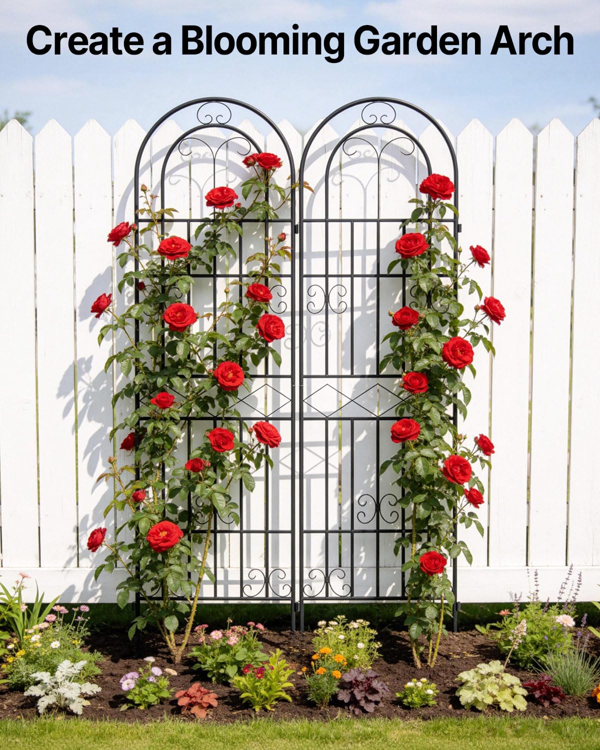 Suteck Garden Trellis for Climbing Plants Outdoor, 71” H x 20” W, 2 Pack