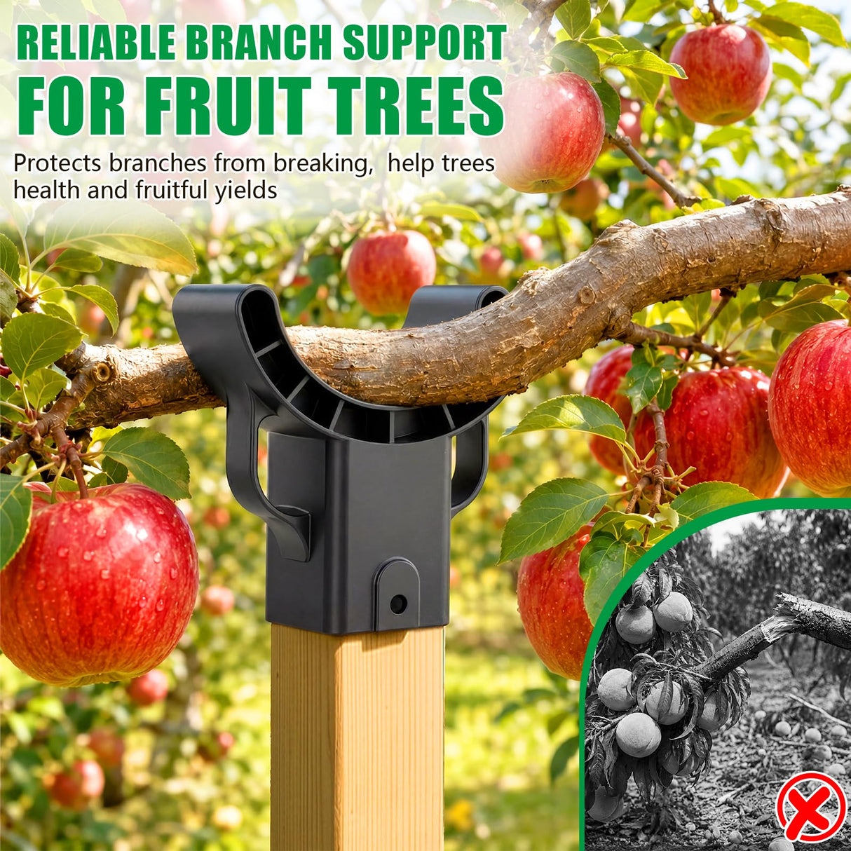 KJX 4 Pack Upgraded Tree Crutches, Fruit Tree Branch Supports
