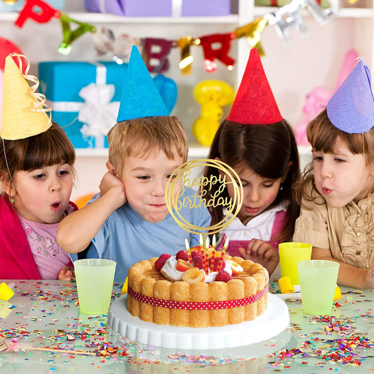 WBJKZJD Charlotte Cake Mold, 9 Inch Cake Pan Aluminium Kitchen Accessories Decoration Christmas Wedding Valentine’s 3D Charlotte Cake Pan (Flower Shape)