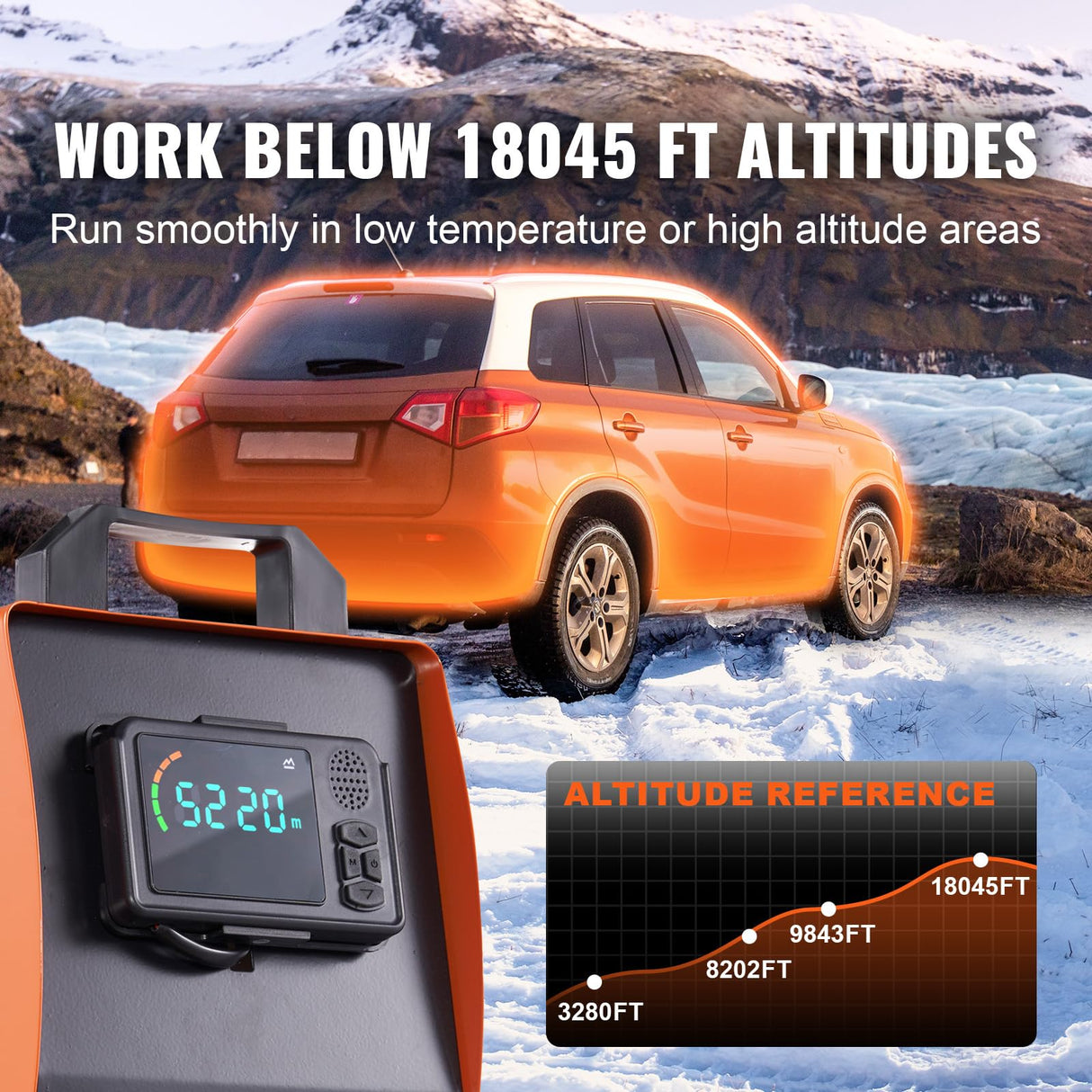 VEVOR 8KW Diesel Heater All in One, Diesel Air Heater with Bluetooth App Control, Portable Parking Heater Automatic Altitude Adjustment Max 18045 ft, Remote Control and LCD, for Vehicles and Indoors