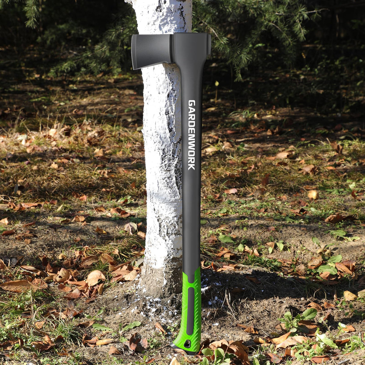 GARDENWORK Wood Splitting Axe,32" Chopping Axe for Heavy Duty Woood Cutting