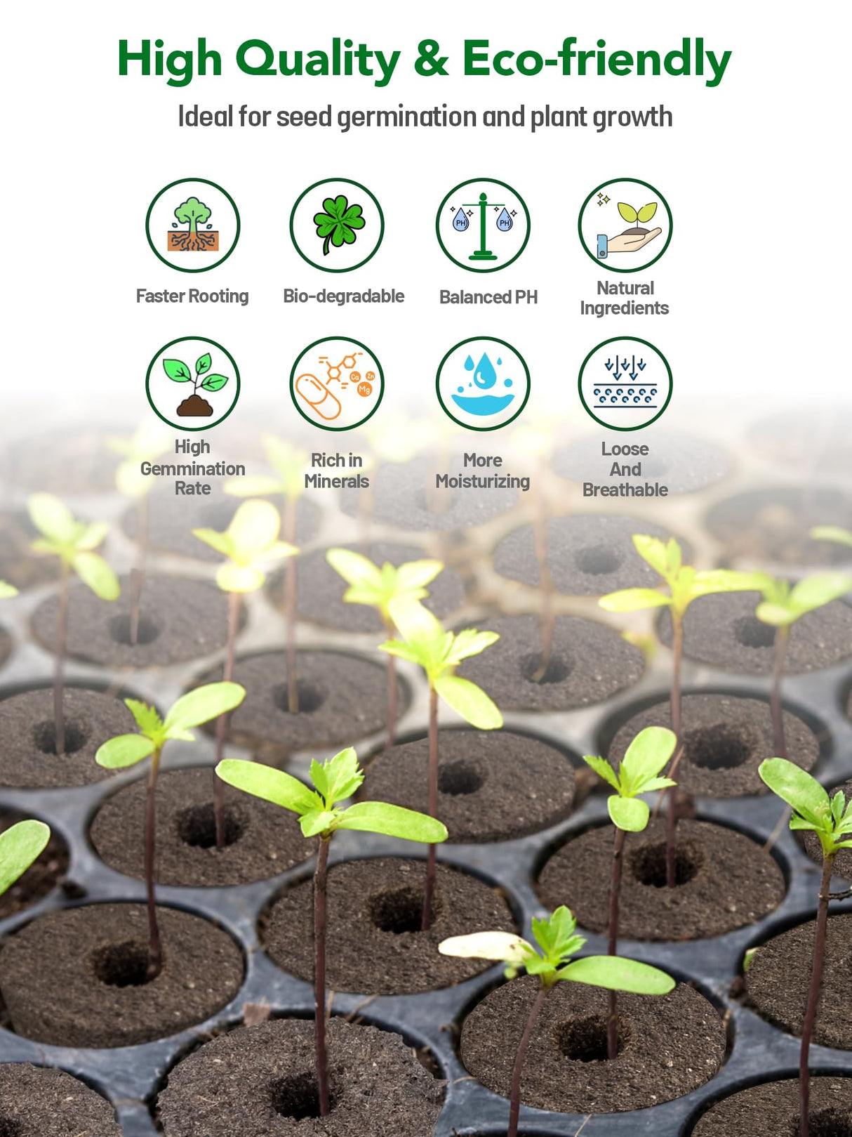 Growell 240 Pcs Hydroponic Pods Kit, 120 Grow Sponges & 120 Pod Labels