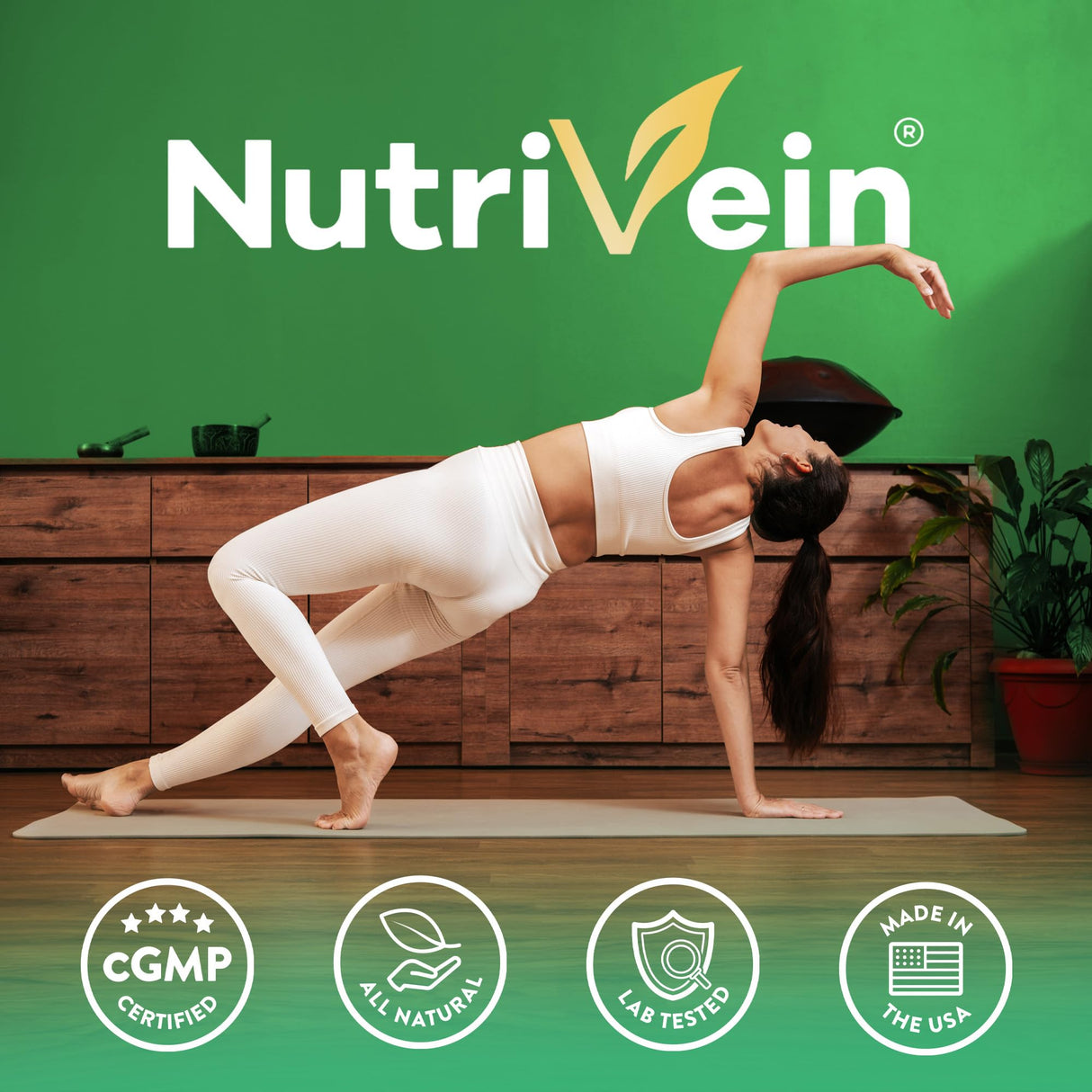 Nutrivein Premium Citrus Bergamot Supplement 1400mg 25:1 Bergamia Extract - 60 Day Supply (120 Capsules): Powerful Italian Citrus Bergamot 1400 mg+ High Concentration - Heart and Circulatory System