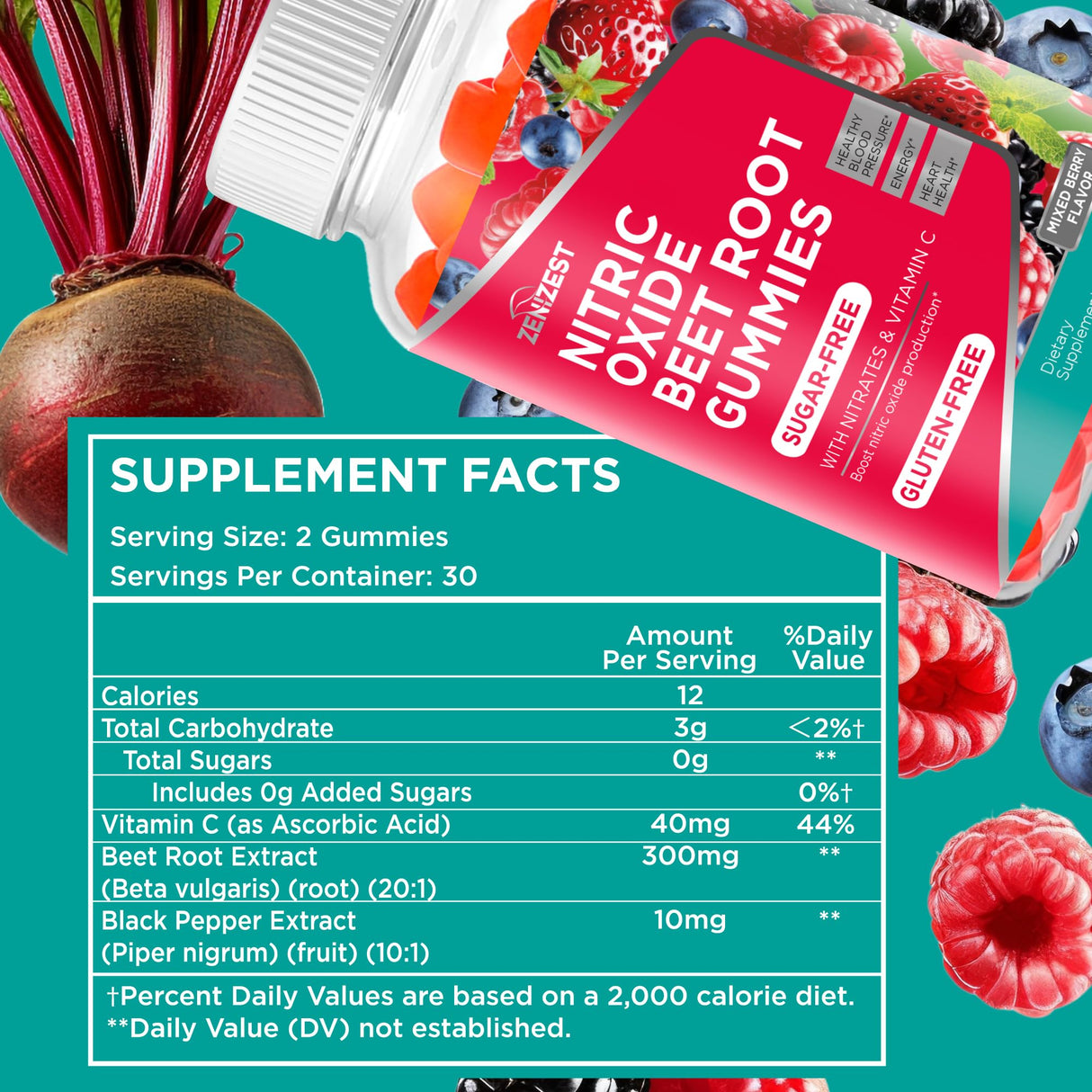 Beets Root Soft Chews Supplements - Support for Heart Health and Healthy Circulation Flow Naturally - Advanced Nitric Oxide Natural Beet Powder Vitamins Chewable Sugar Free Gummies for Men Women