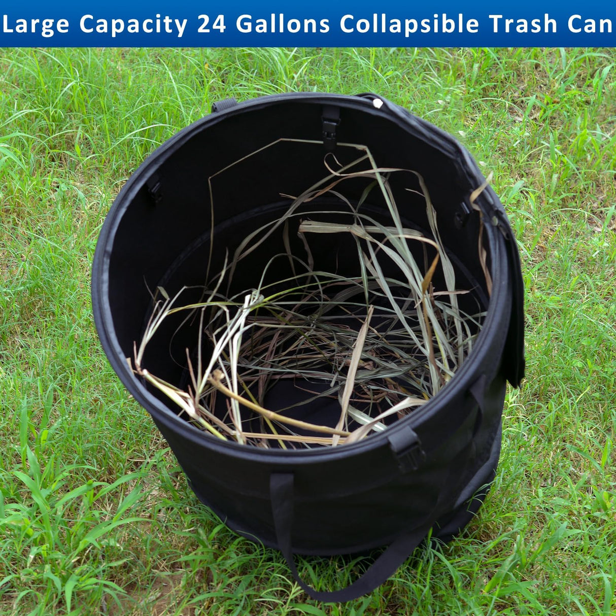Audoyon Collapsible Camping Trash Can Pop Up Garbage with Lid
