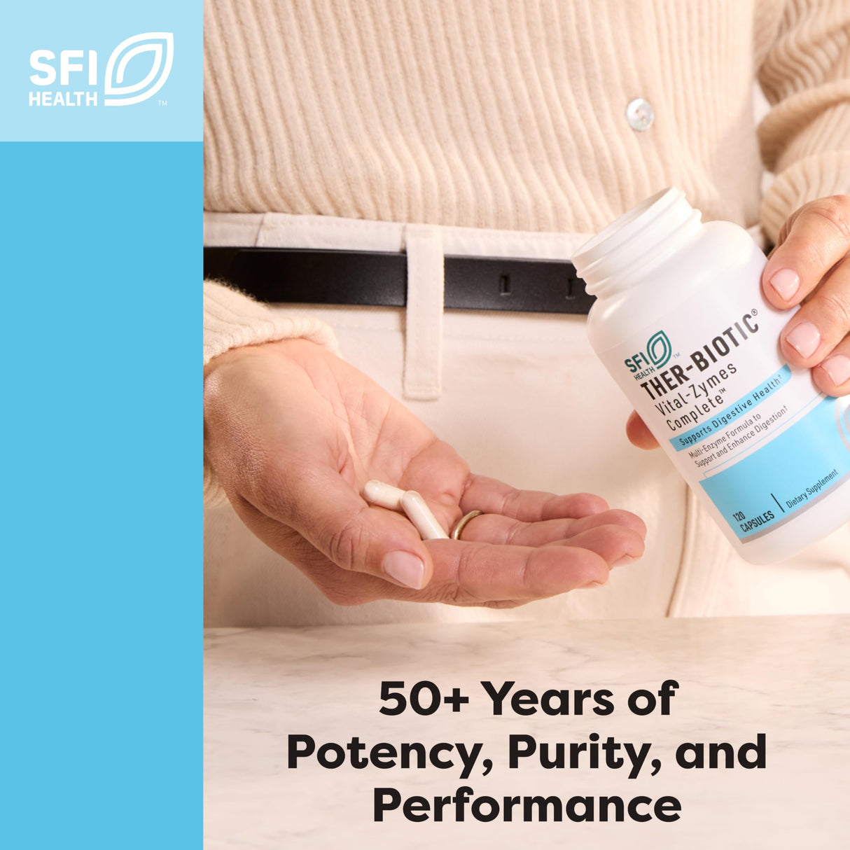 Klaire Labs SFI Health Ther-Biotic LactoPrime Plus - Lactobacillus and Bifidobacterium Probiotics for Digestive Health - Daily Probiotic for Men & Women for Carb-Sensitive Individuals (60 Capsules)