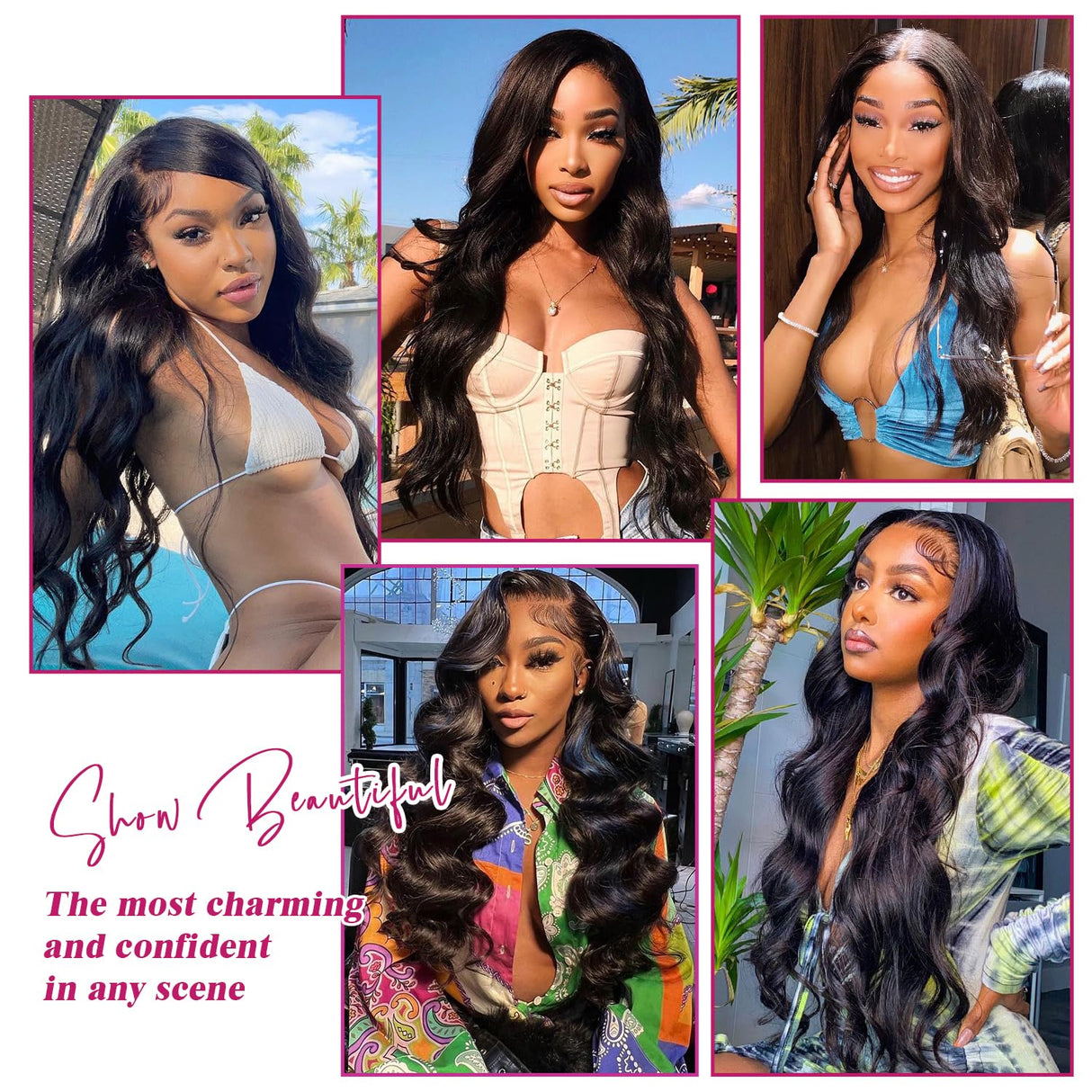 30 Inch Body Wave 13x6 HD Lace Front Wigs Human Hair 200 Density 12A 100% Virgin Frontal Wigs Human Hair 13x6 Body Wave Glueless Wig for Women Pre Plucked Bleached Knots with Baby Hair Natural Black