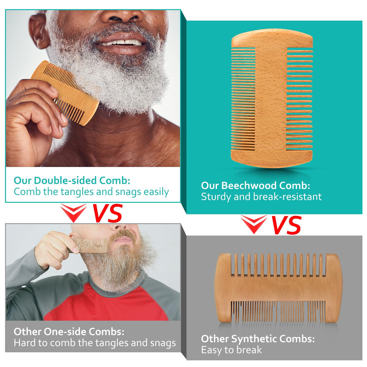 Mens Gifts - Beard Kit for Men's Self-care, Outfits Men's Grooming Routine, Anniversary & Birthday Gifts for Men, Him, Husband, Boyfriend, Dad, Son, Male Friend, Brother, Christmas Stocking Stuffers