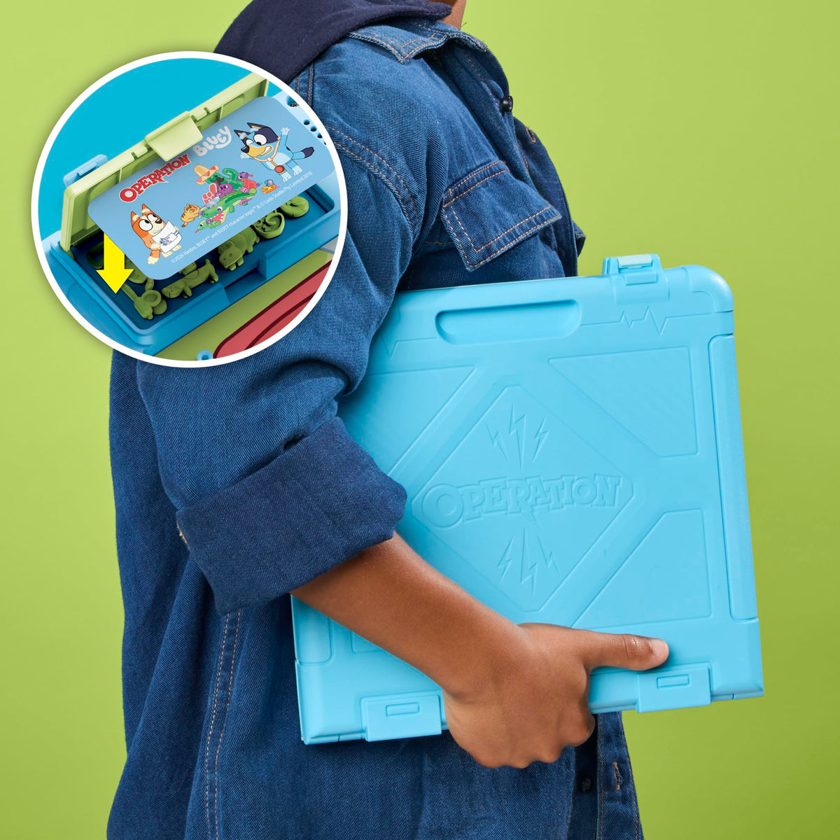 Operation Bluey Edition Board Game for Kids – Electronic Talking Game with All-in-1 Carrying Case – 2 Ways to Play – 1+ Players – 10 Mins. – Ages 6+ (Amazon Exclusive)