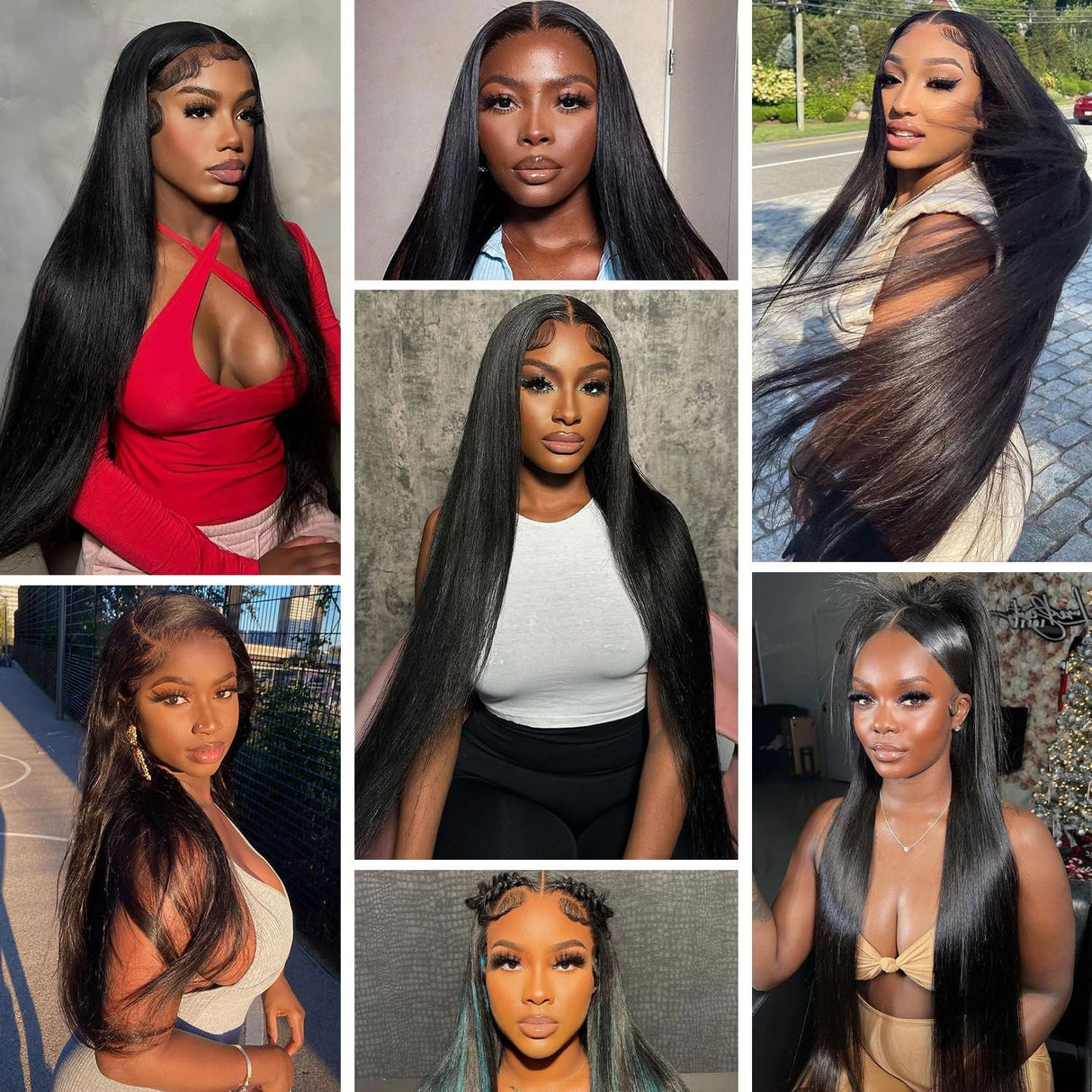 32 Inch Straight Lace Front Wigs Human Hair 200% Density 13x4 HD Transparent Lace Front Wigs for Women Glueless Brazilian Virgin Straight Lace Frontal Wigs Pre Plucked with Baby Hair Natural Black