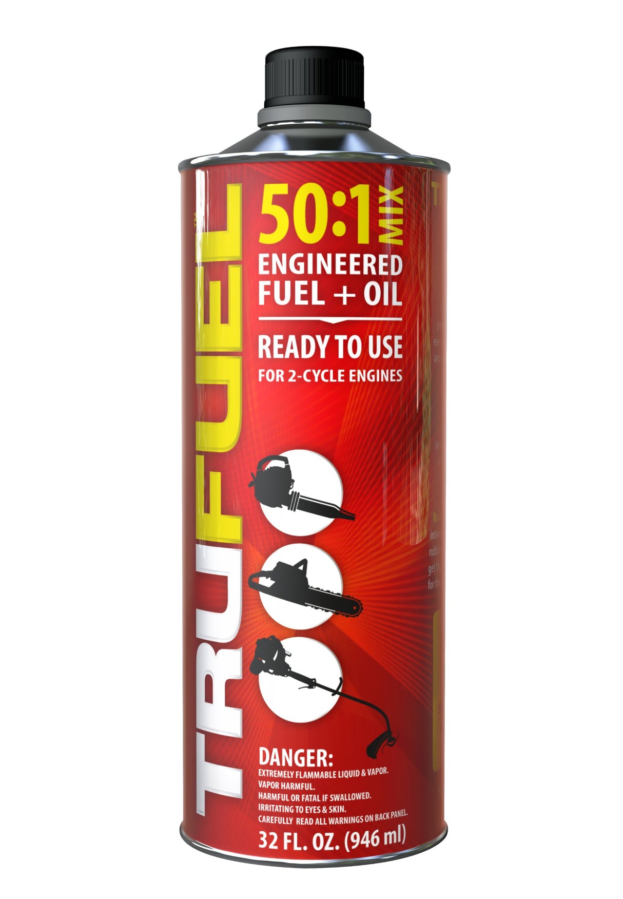 TruFuel 2-Cycle 50:1 Pre-Blended Fuel for Outdoor Power Equipment - 32 oz. (Case of 6) (6525638)