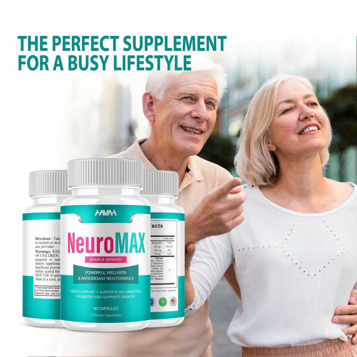 NeuroMax Brain and Memory Supplement NueroMax Pills, NeuroMax Brain and Memory Advanced Overall Health & Wellness Multivitamin Supplement, NueroMax Brain and Memory Premium Capsules (60 Capsules)