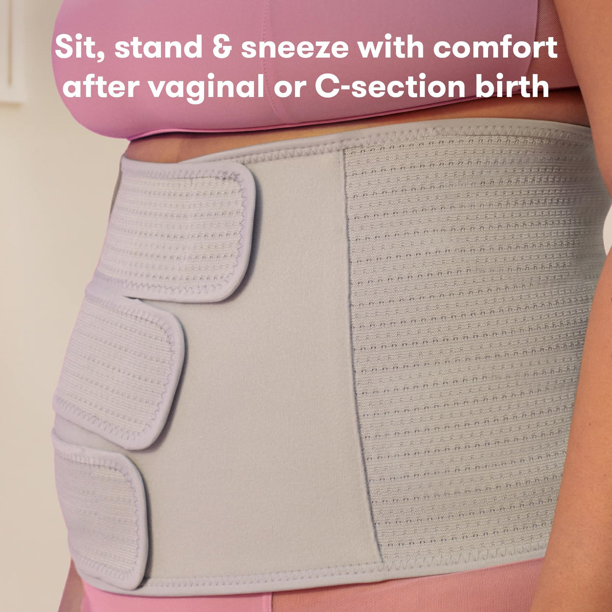 Frida Mom Belly Binder for Natural & C-Section Postpartum Recovery, 9" High