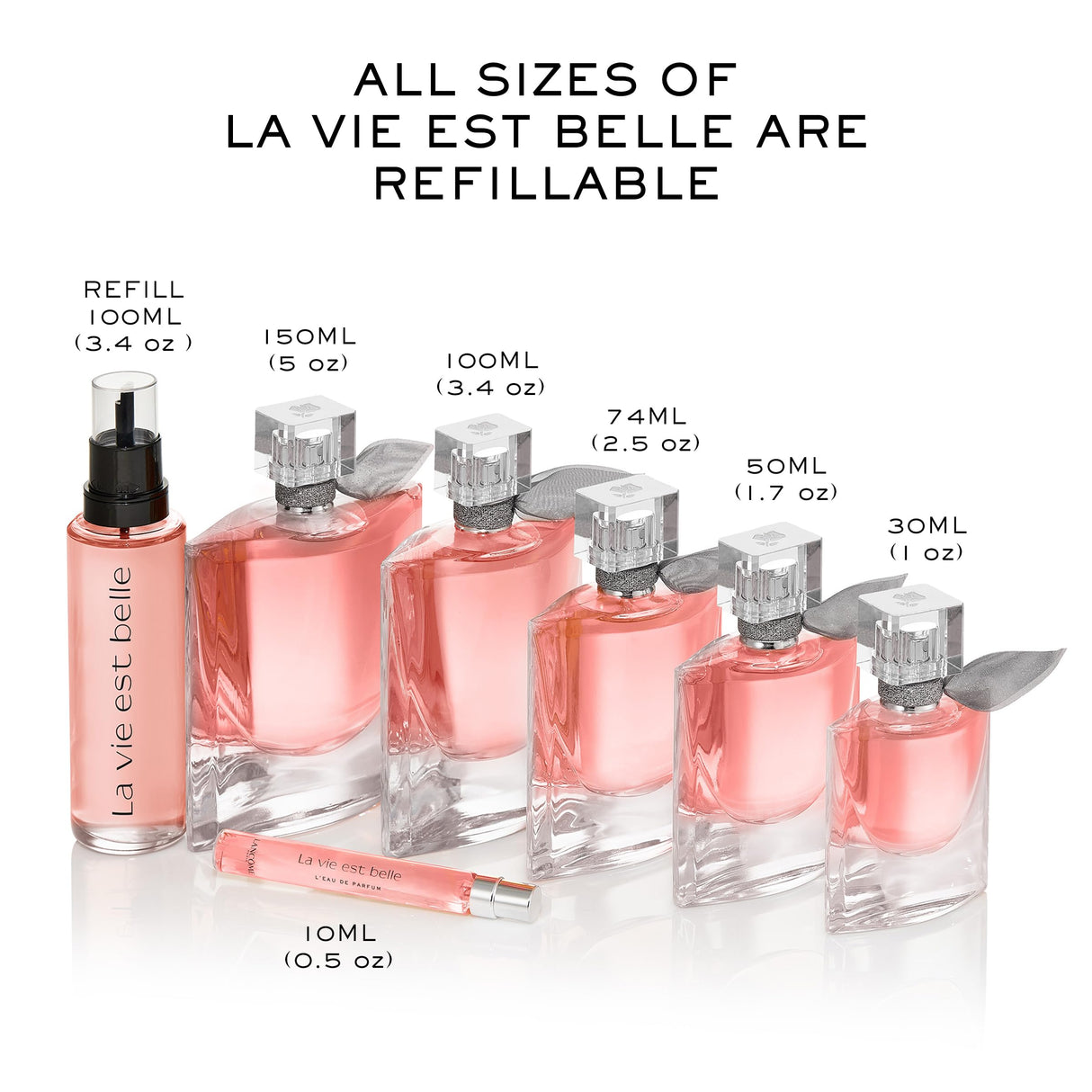 Lancôme La Vie Est Belle Eau de Parfum - Long Lasting Fragrance with Notes of Iris, Earthy Patchouli, Warm Vanilla & Spun Sugar - Floral & Sweet Women's Perfume, 3.4 Fl Oz
