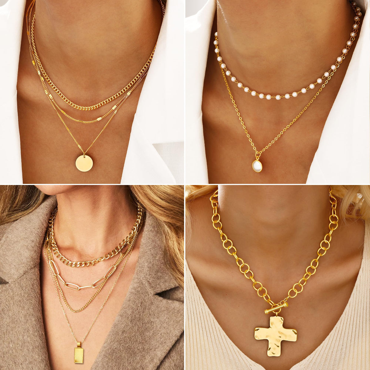 FANDY 137 Pieces Gold Jewelry Set for Women