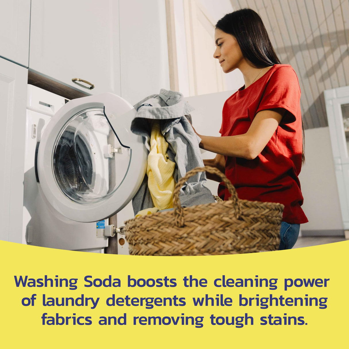 Banner Chemical Soda Ash (10 lbs) - 100% Sodium Carbonate - Multipurpose Cleaner, Detergent Booster & pH Adjuster, High Purity for Industrial & Household Use, Made in USA