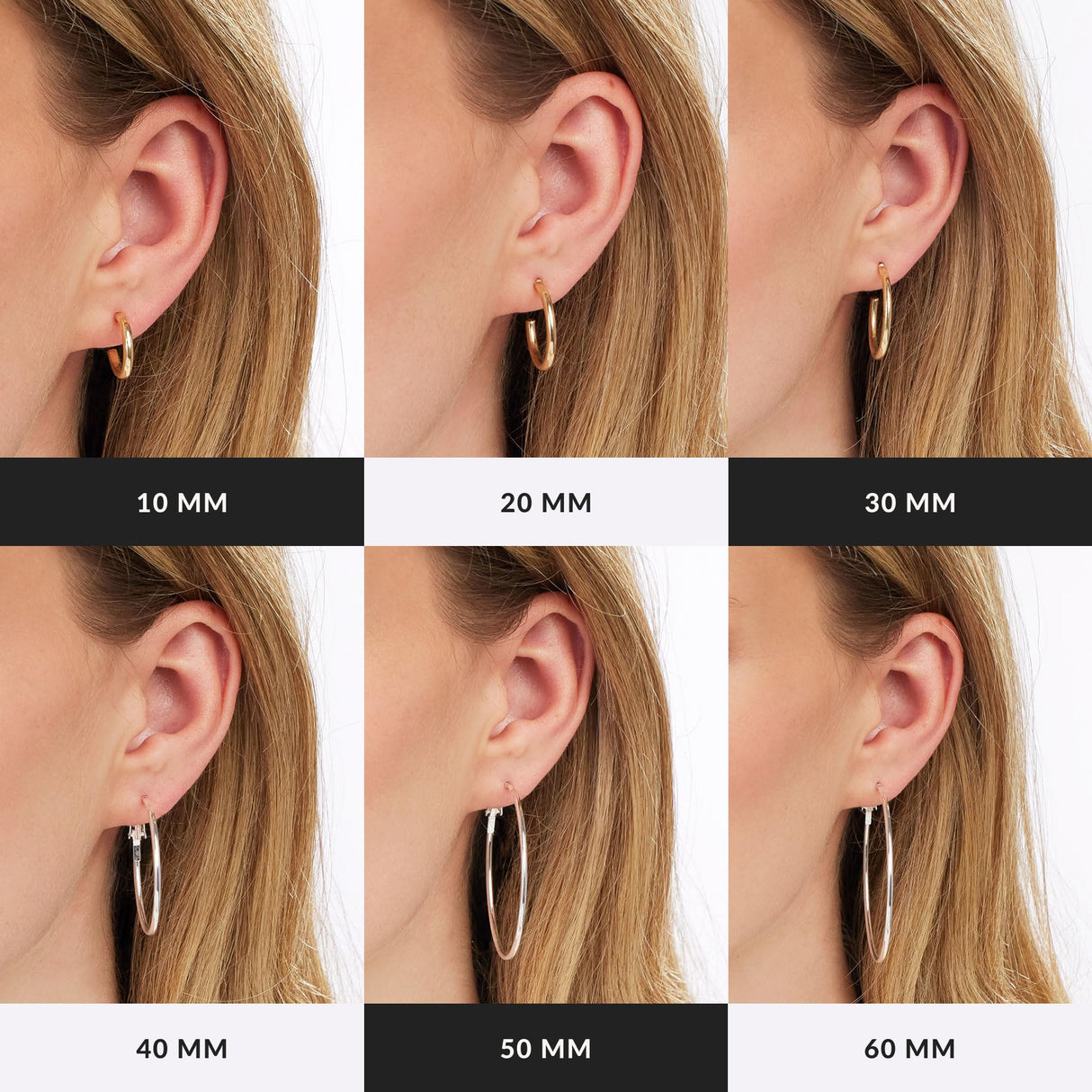 JTV 1.14 CTTW Cubic Zirconia Hoop Earrings - Platinum-Plated Silver