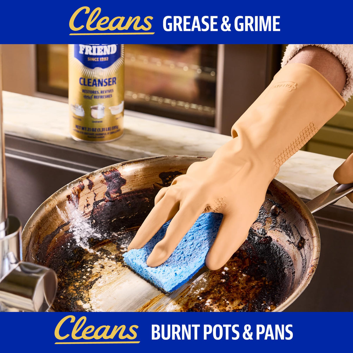 Bar Keepers Friend Powder Multipurpose Cleaner & Polisher, 12 Oz, 2 Pack