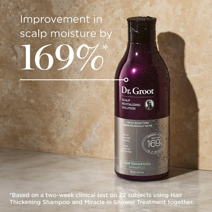 Dr. Groot Scalp Revitalizing Solution Hair Thickening Shampoo, with Biotin, Rosemary Oil to help Volumize Thinning, Damaged Hair, Hydrate Hair and Scalp, Biotin Shampoo, Korean Hair Care, Kbeauty