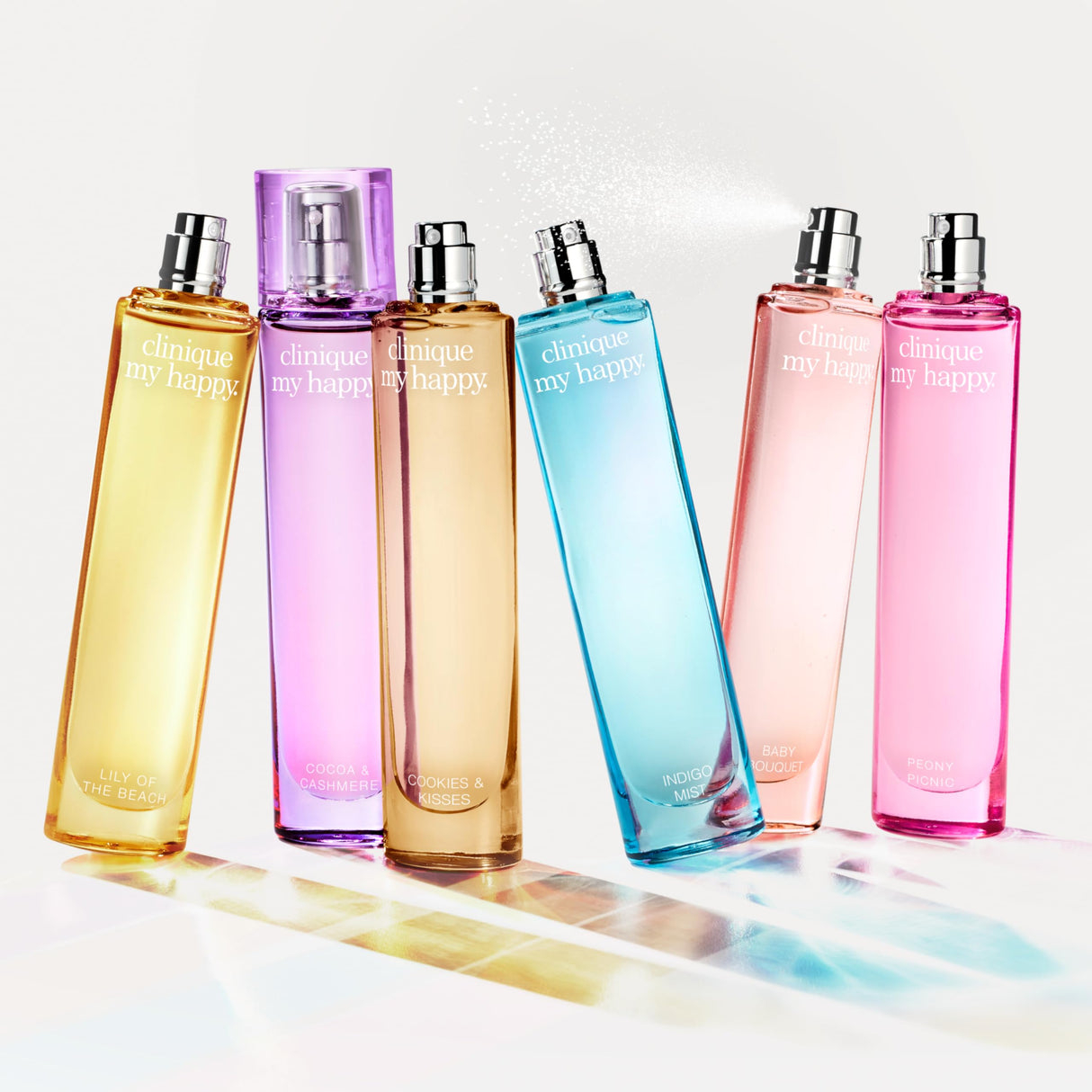 Clinique My Happy Fragrance Spray, Cocoa & Cashmere | Notes of Cocoa, Vanilla + Musk, 3.4 Fl Oz